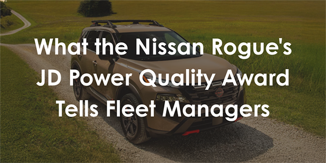Cosa dice ai fleet manager il premio qualità JD Power del Nissan Rogue