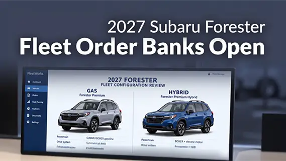 フリート向け2027 Subaru Forester：注文受付開始、グレード変更、12月納車