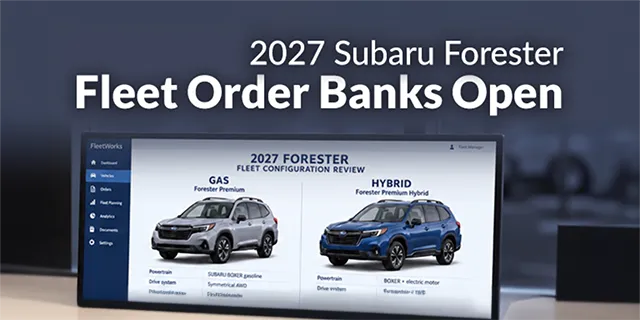 2027 Subaru Forester for Fleets: Order Banks Open, Trim Changes, and December Deliveries